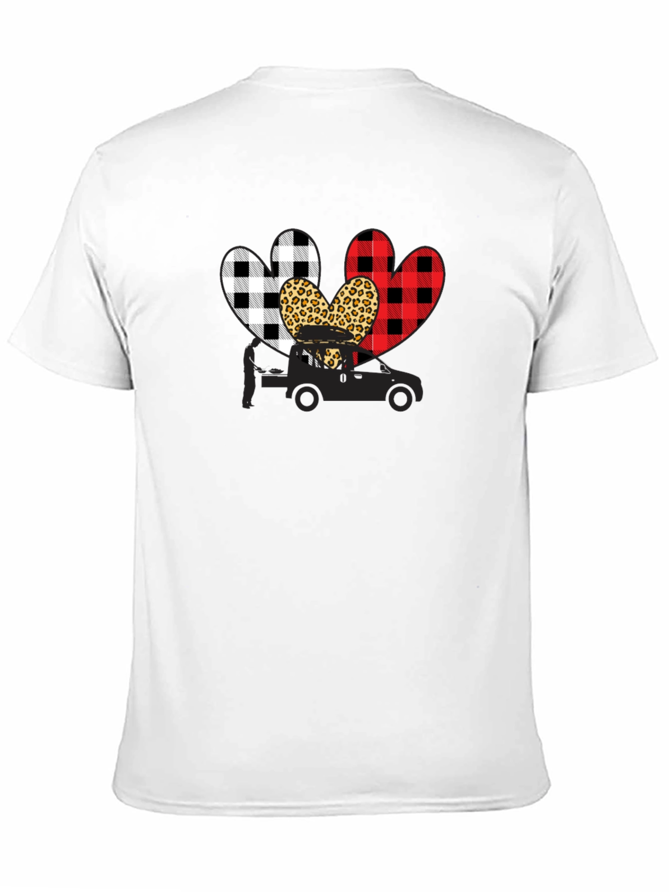 Heart Tow Truck Graphic T-Shirt