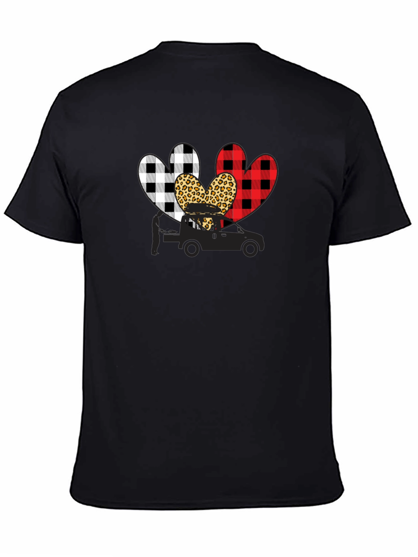 Heart Tow Truck Graphic T-Shirt
