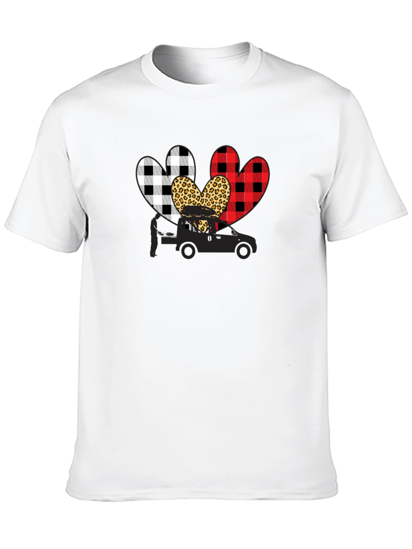 Heart Tow Truck Graphic T-Shirt