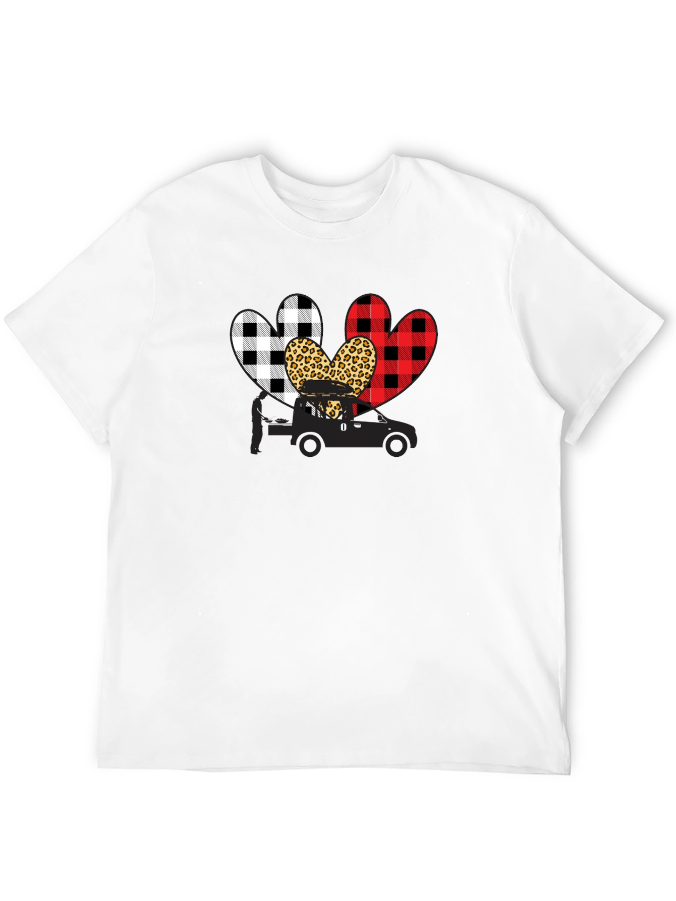 Heart Tow Truck Graphic T-Shirt