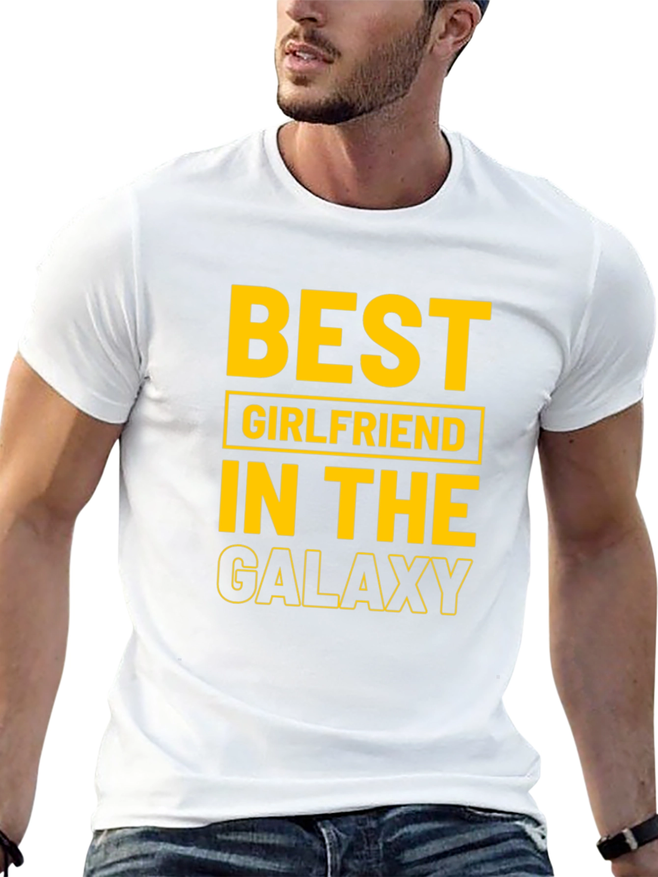 Best Girlfriend in the Galaxy Black T-Shirt