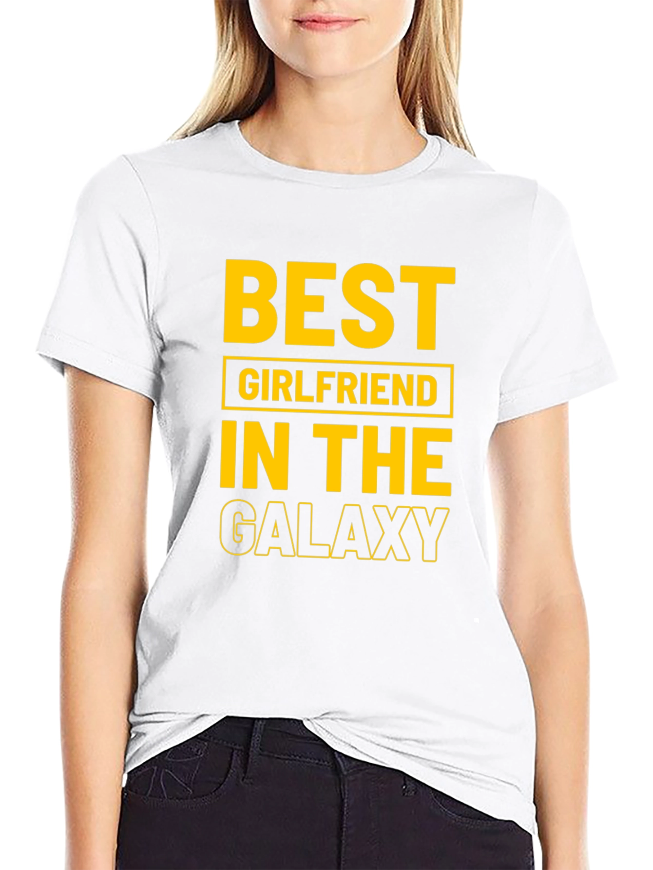 Best Girlfriend in the Galaxy Black T-Shirt