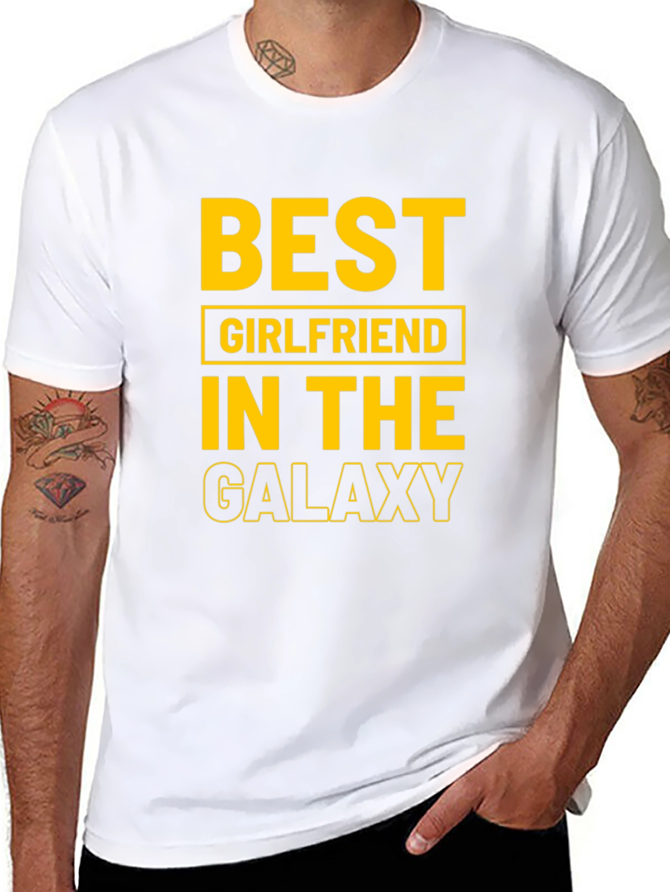Best Girlfriend in the Galaxy Black T-Shirt