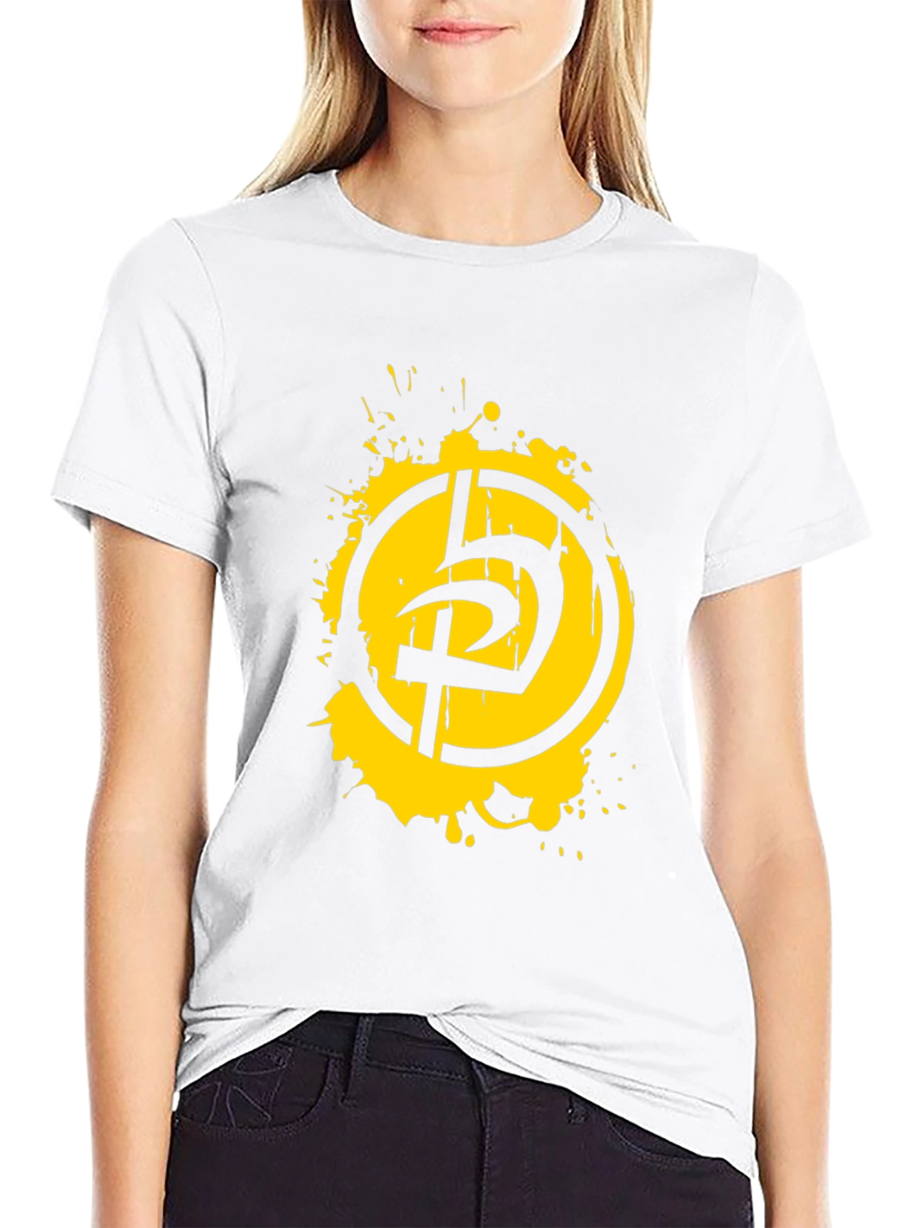 Distressed Logo Black T-Shirt