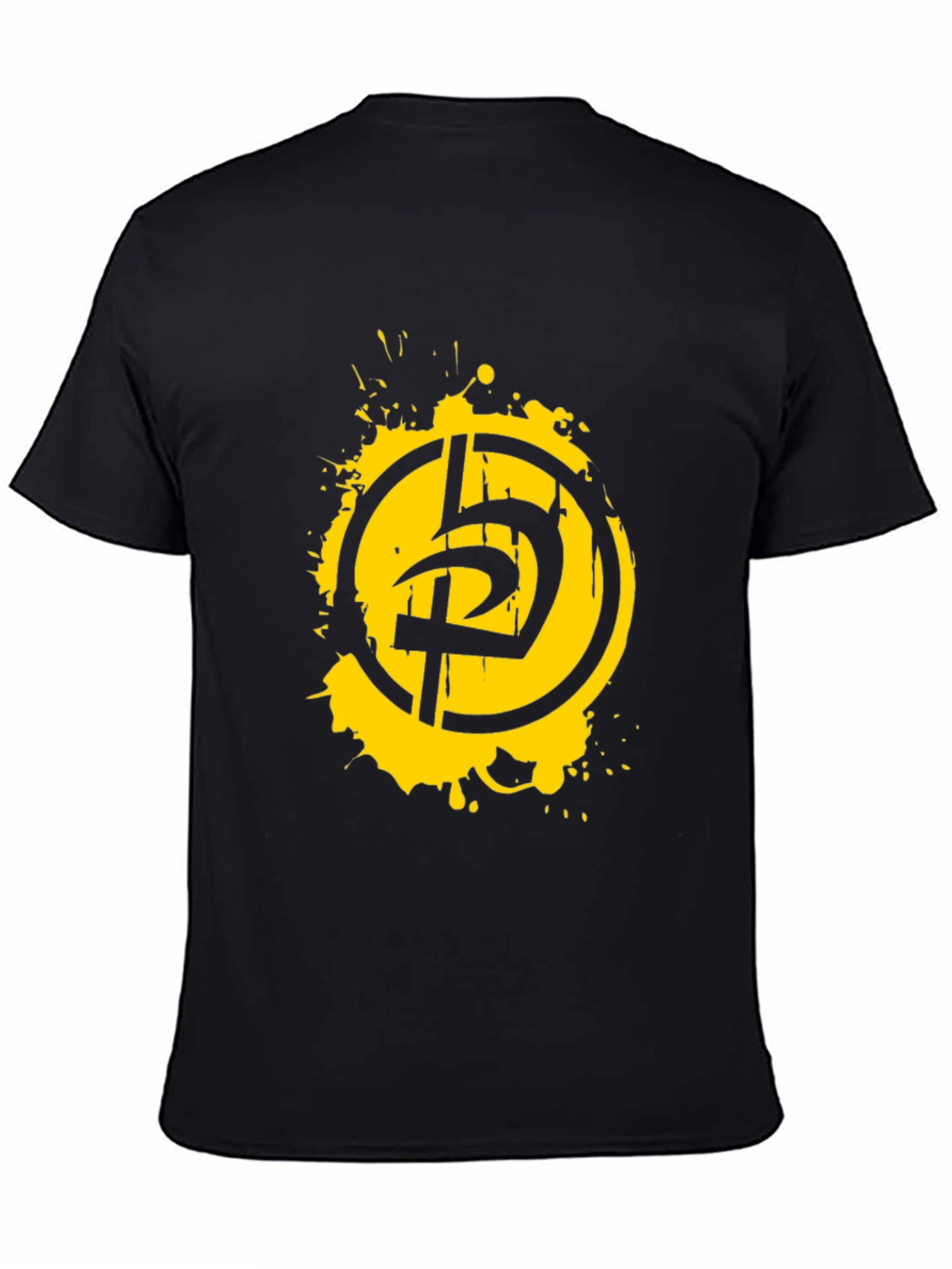 Distressed Logo Black T-Shirt