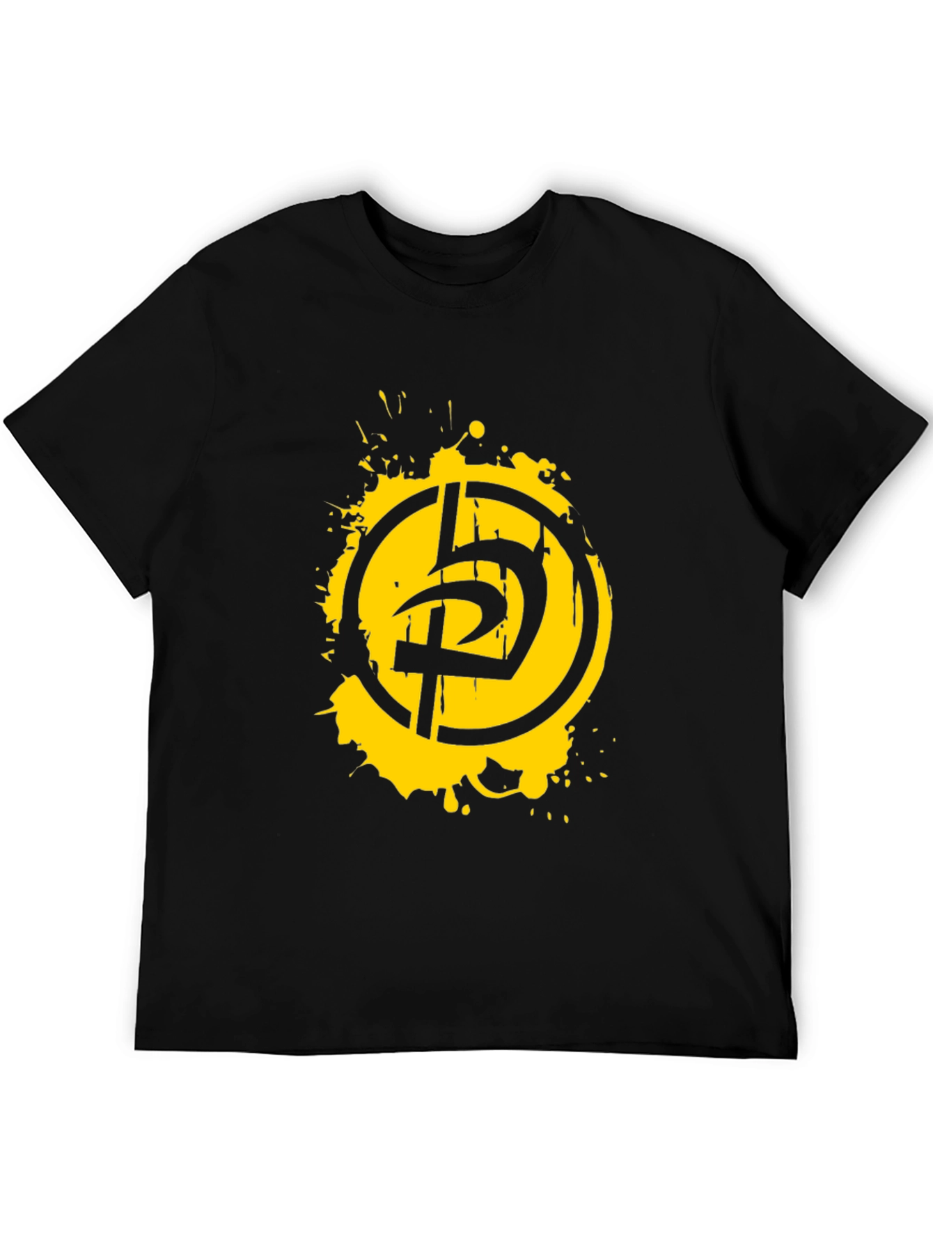 Distressed Logo Black T-Shirt