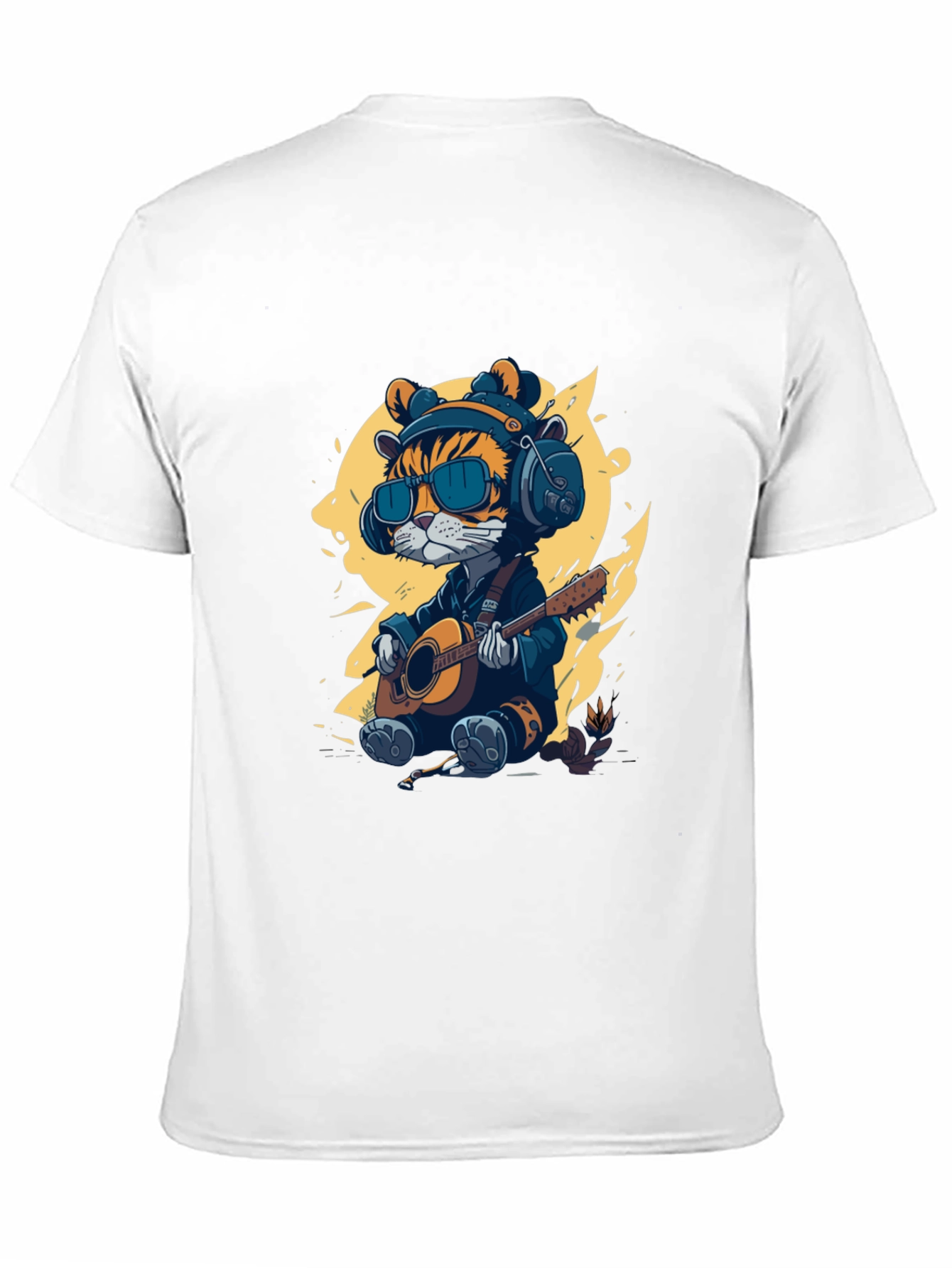 Cool Cat Guitar Player T-Shirt