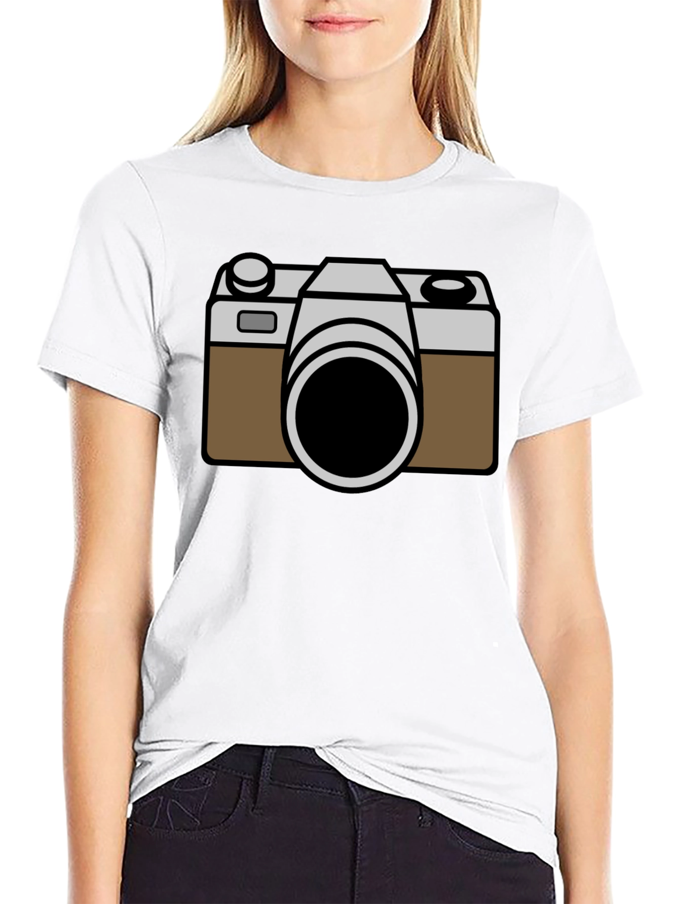 Cool Camera Graphic Black T-Shirt