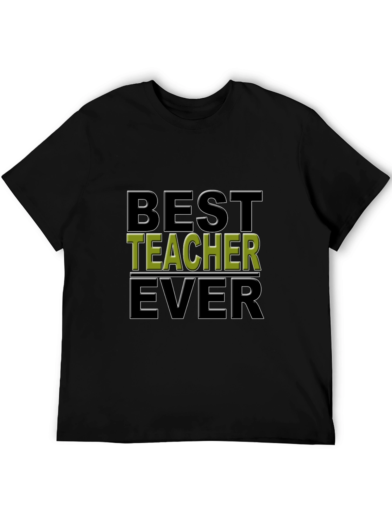 Best Teacher Ever Black Graphic Tee
