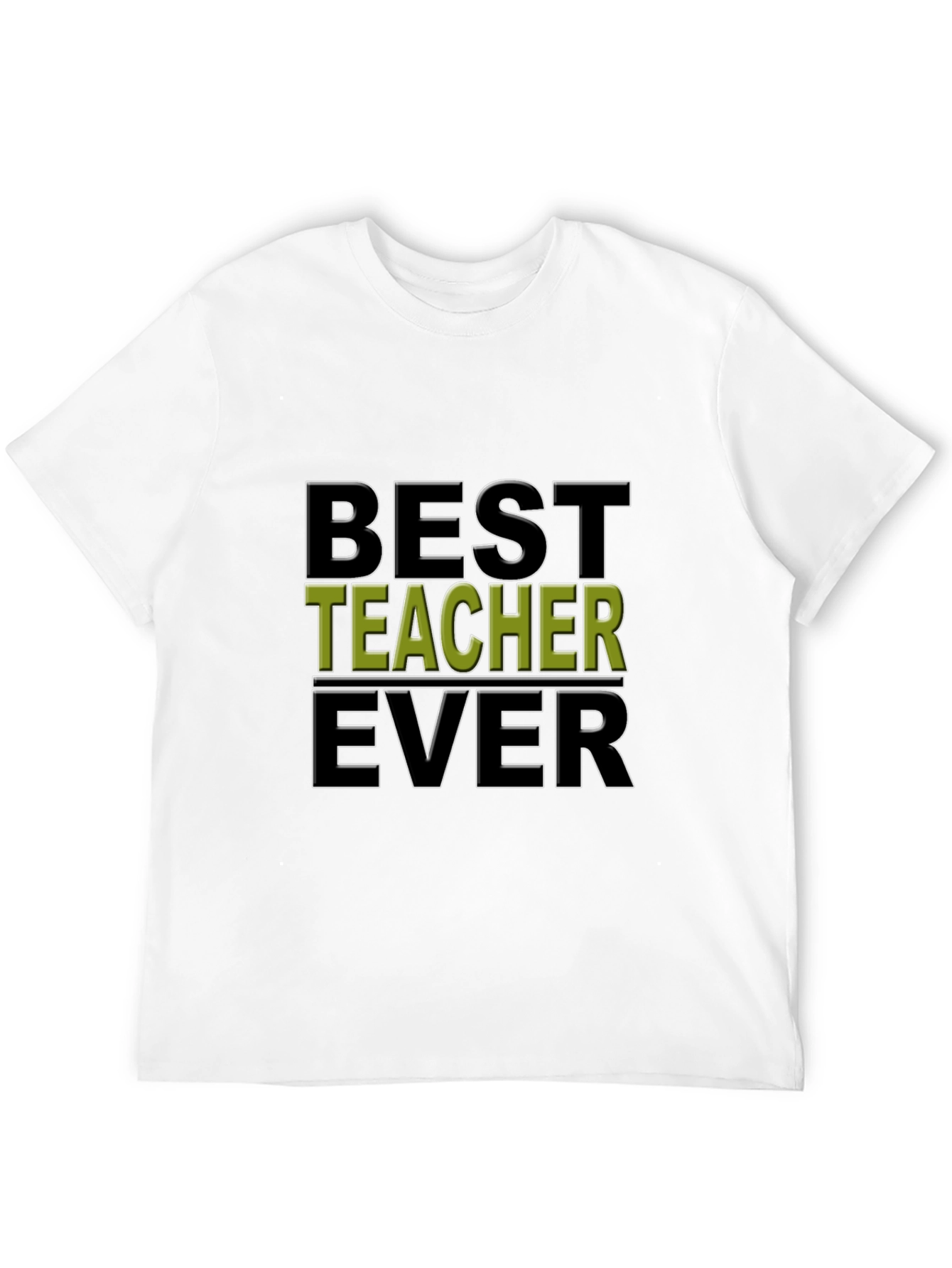 Best Teacher Ever Black Graphic Tee