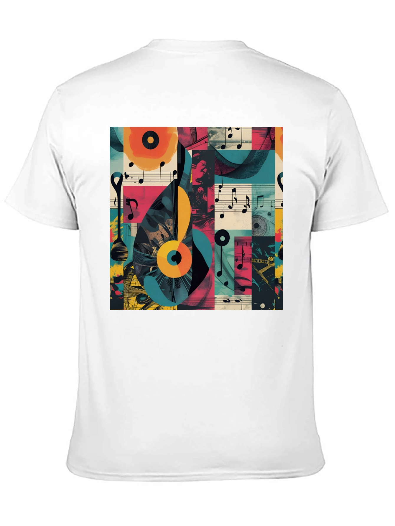 Abstract Music Note Graphic Tee - Modern Style