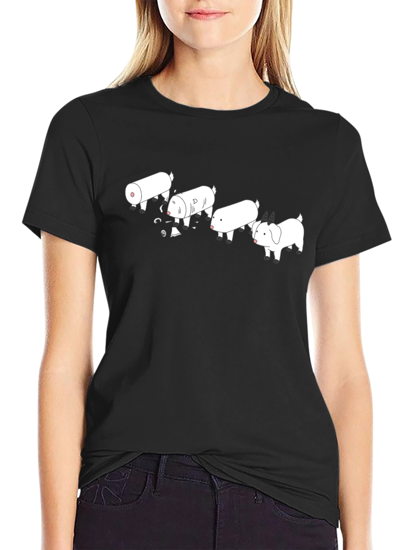 De-evolution Goat T-Shirt - Funny Farm Animal Tee