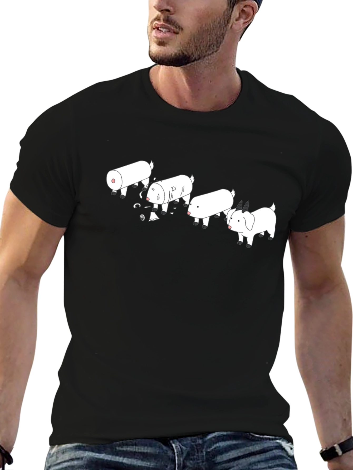 De-evolution Goat T-Shirt - Funny Farm Animal Tee