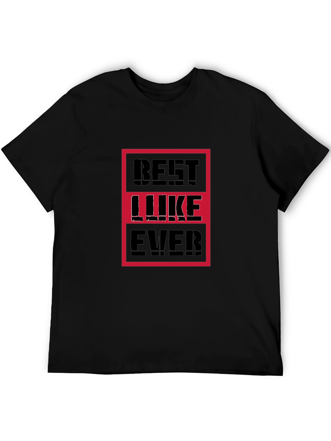 Best Luke Ever Graphic Tee - Black Cotton T-Shirt
