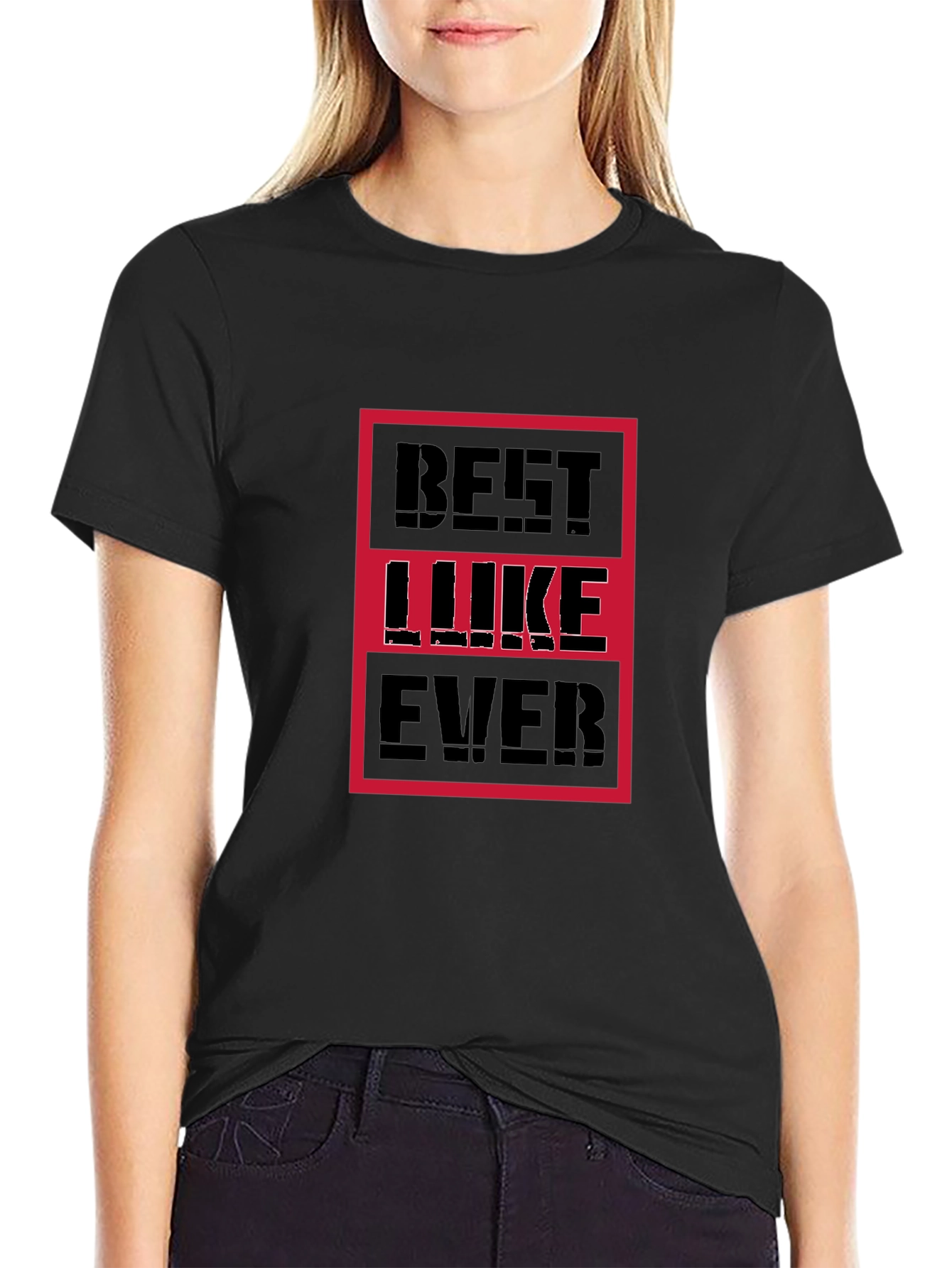 Best Luke Ever Graphic Tee - Black Cotton T-Shirt