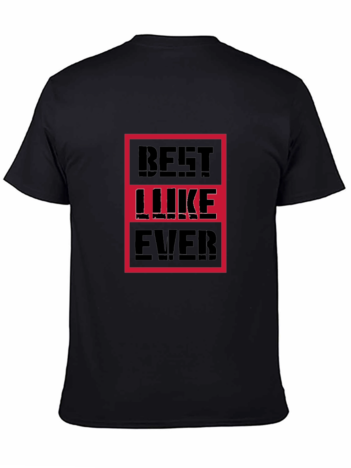 Best Luke Ever Graphic Tee - Black Cotton T-Shirt
