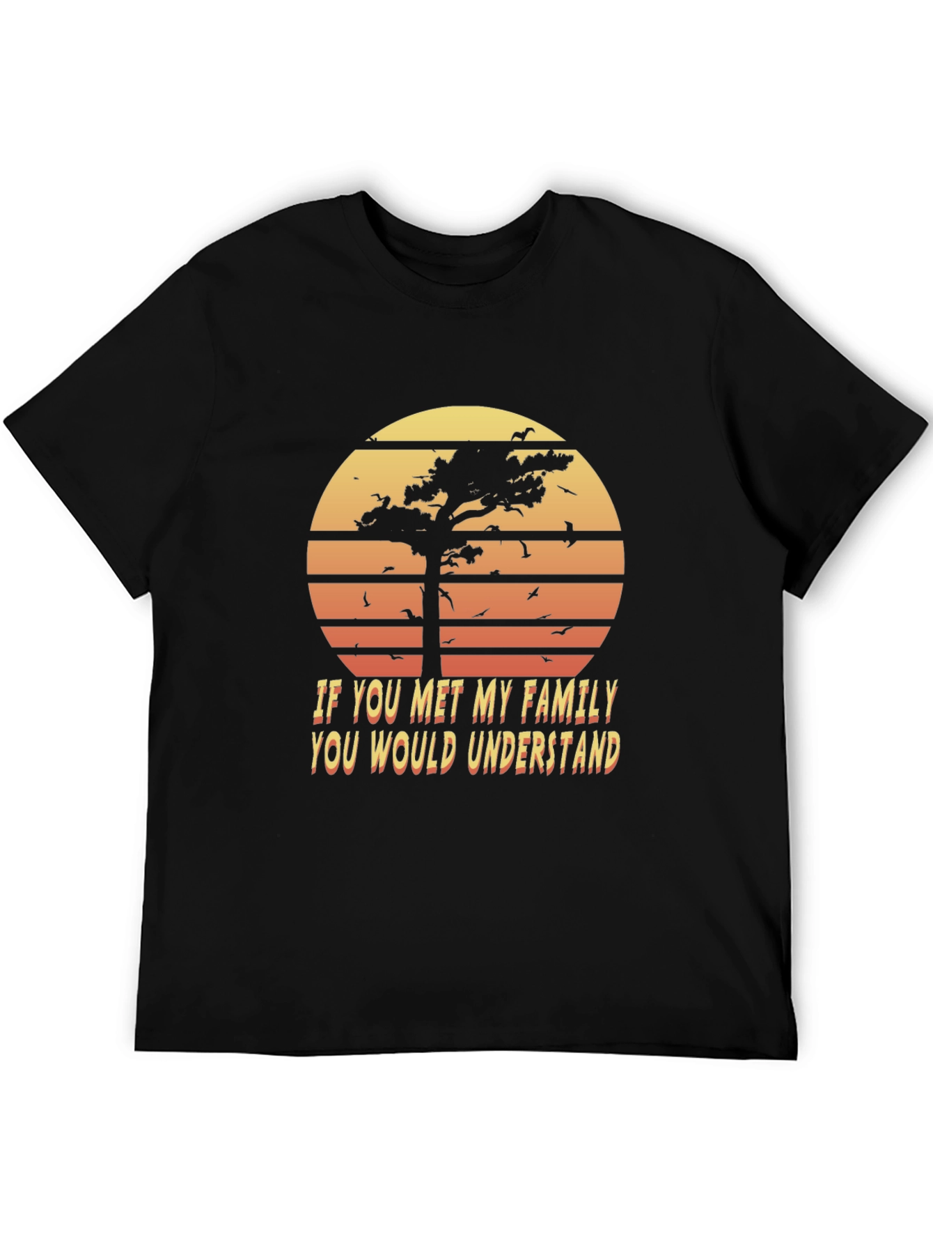 Retro Family Humor T-Shirt - Sunset Graphic Tee