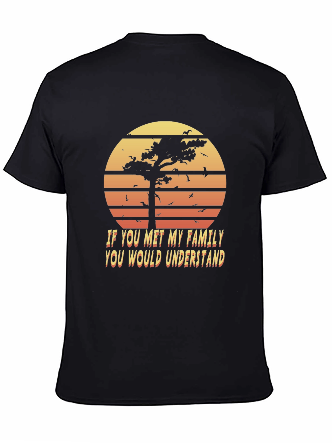 Retro Family Humor T-Shirt - Sunset Graphic Tee