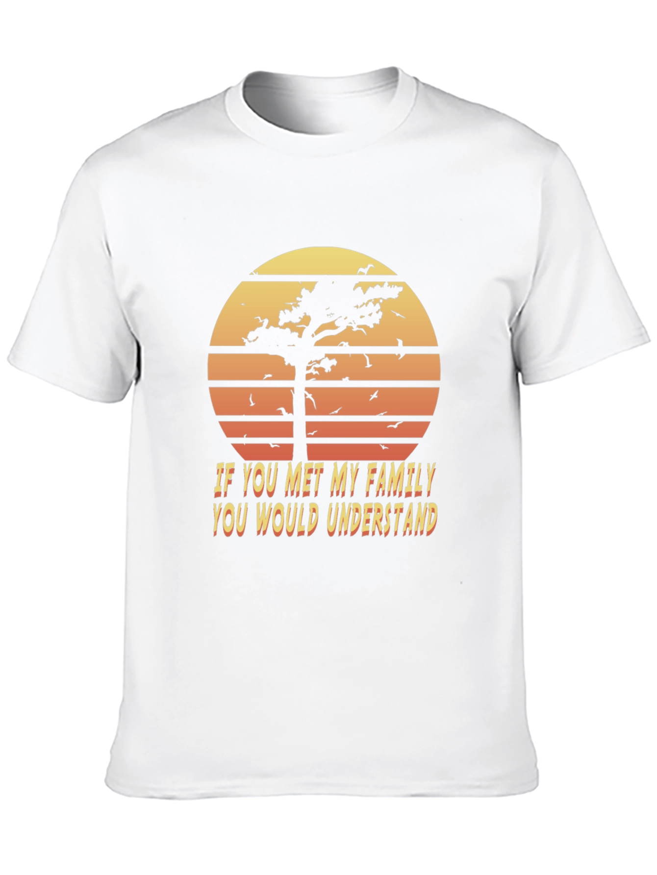 Retro Family Humor T-Shirt - Sunset Graphic Tee