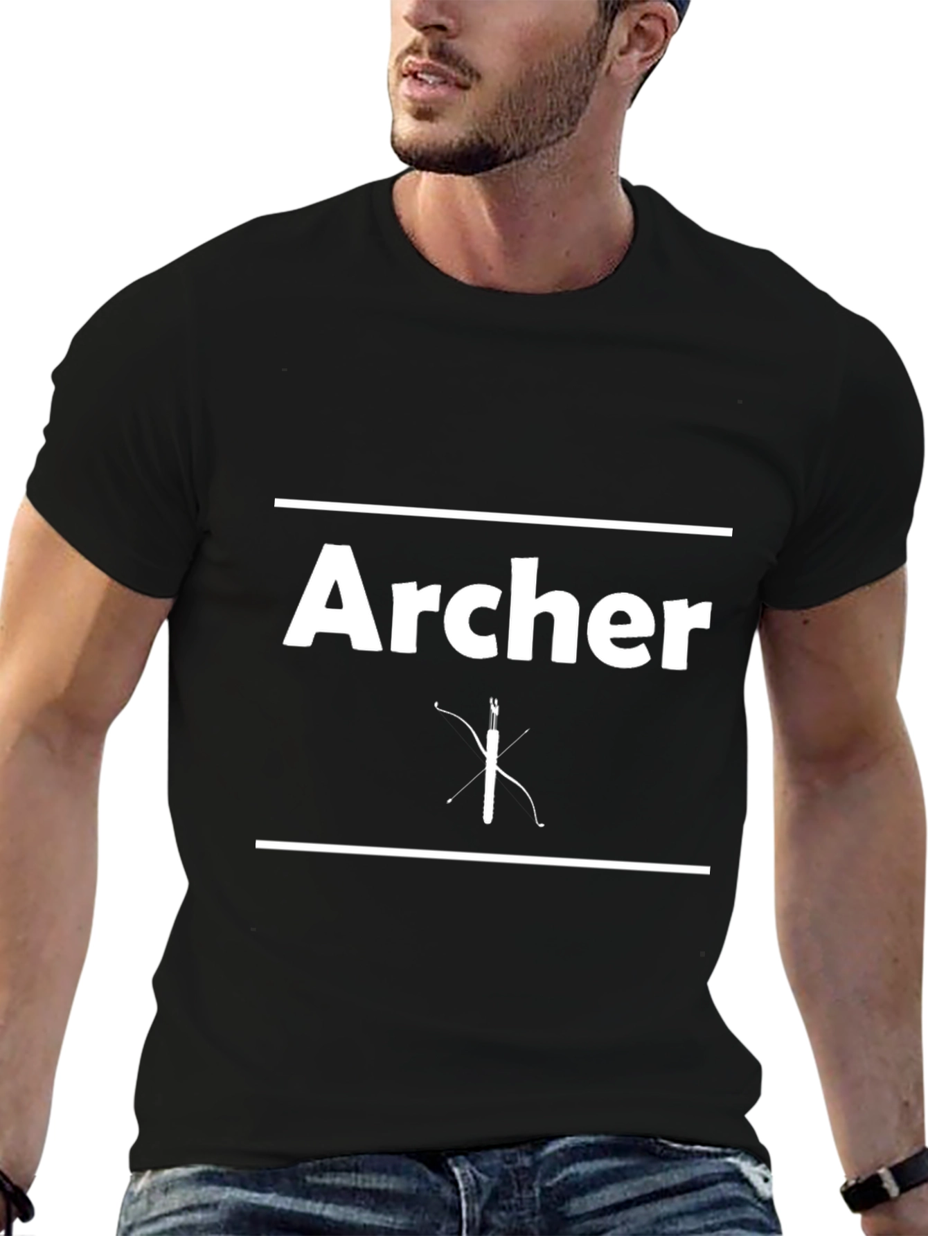 Archer Graphic Tee - Bow and Arrow Design