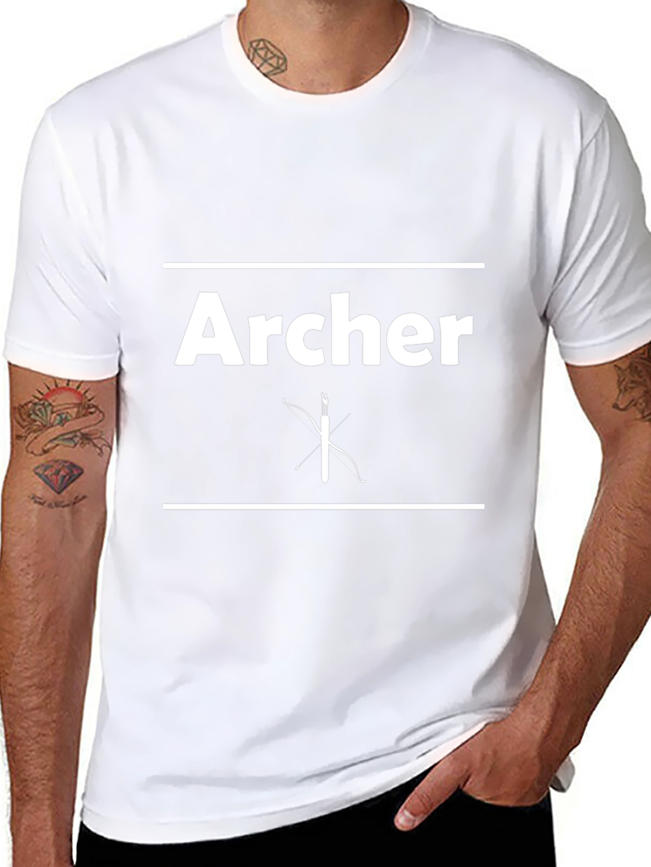 Archer Graphic Tee - Bow and Arrow Design