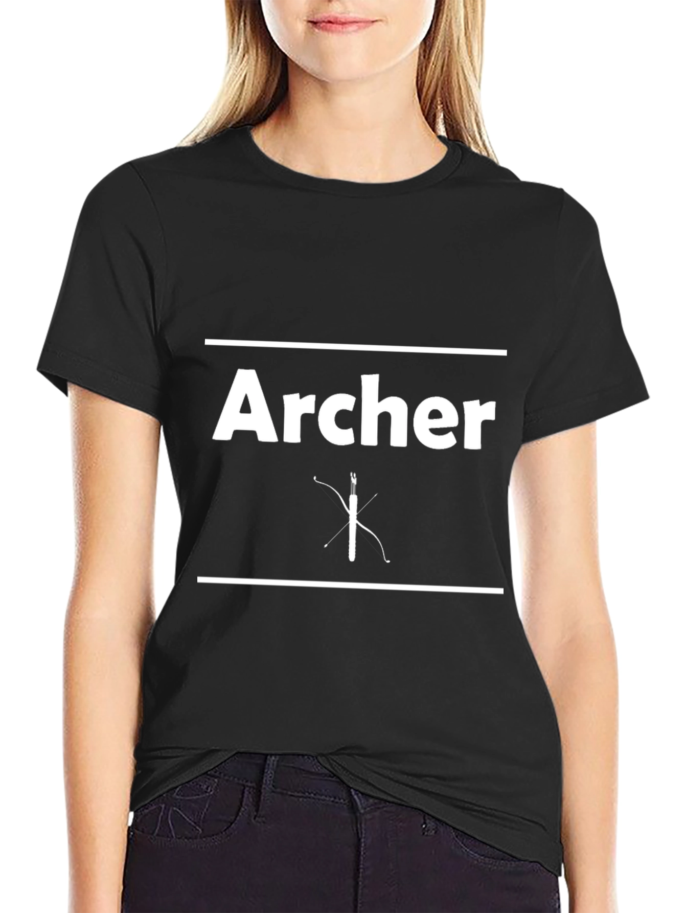 Archer Graphic Tee - Bow and Arrow Design