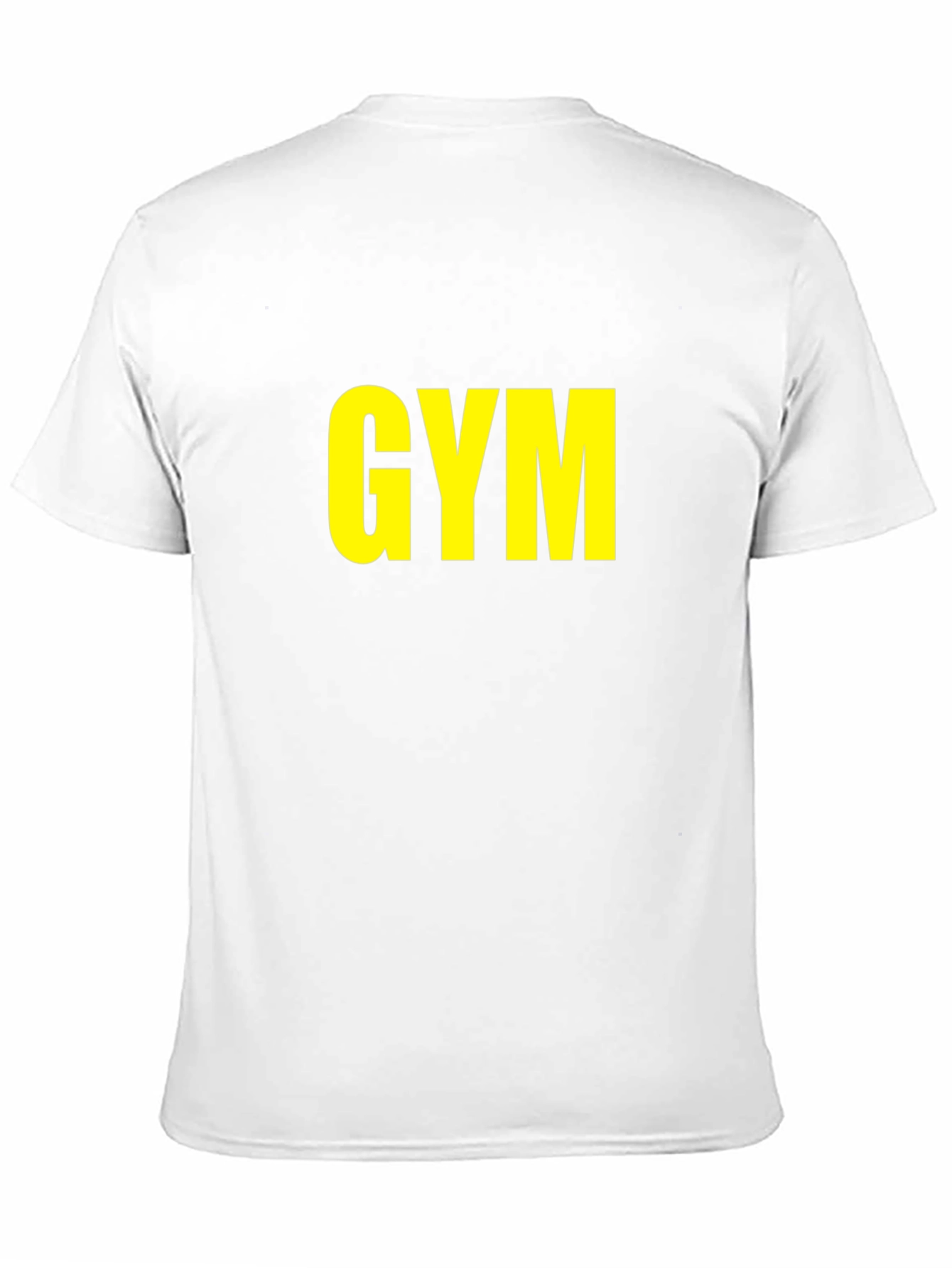 GYM T-Shirt - Bold Yellow Print on Black