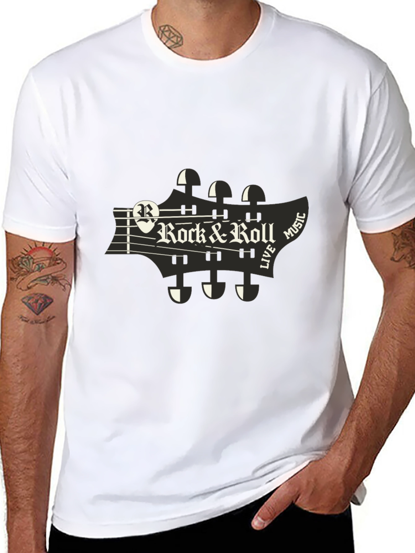 Rock & Roll Guitar Tee - Live Music T-Shirt