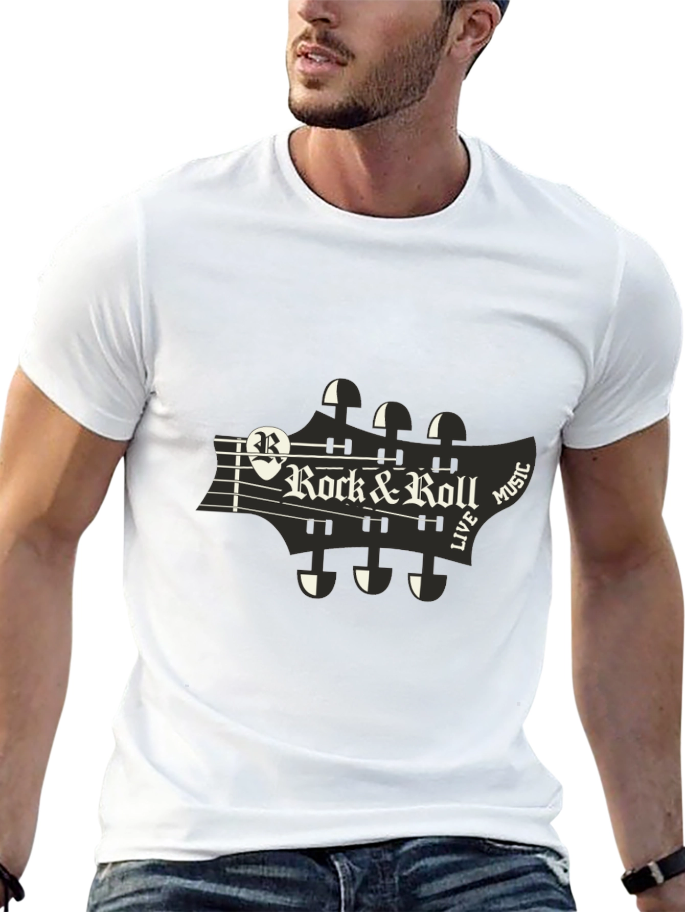Rock & Roll Guitar Tee - Live Music T-Shirt