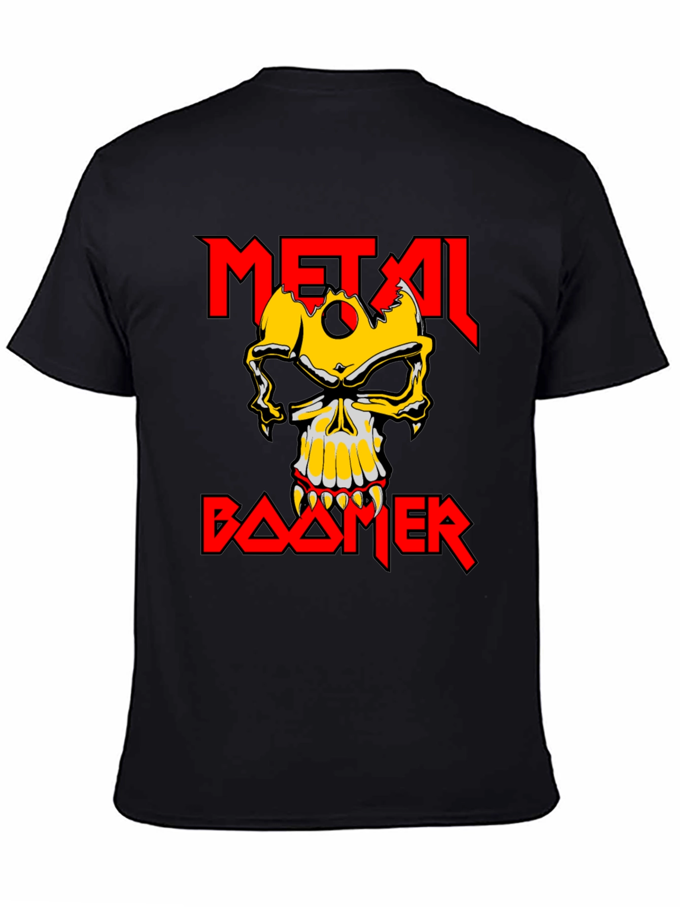 Metal Boomer T-Shirt - Skull Graphic Tee