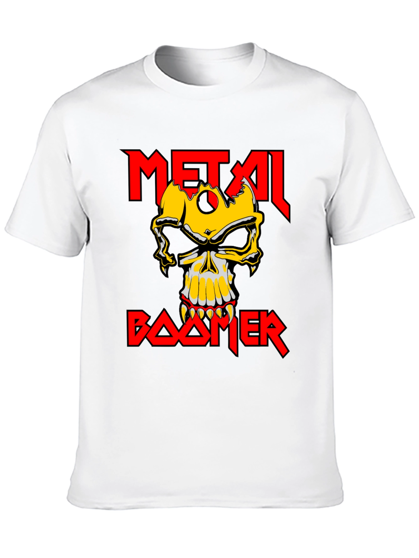 Metal Boomer T-Shirt - Skull Graphic Tee