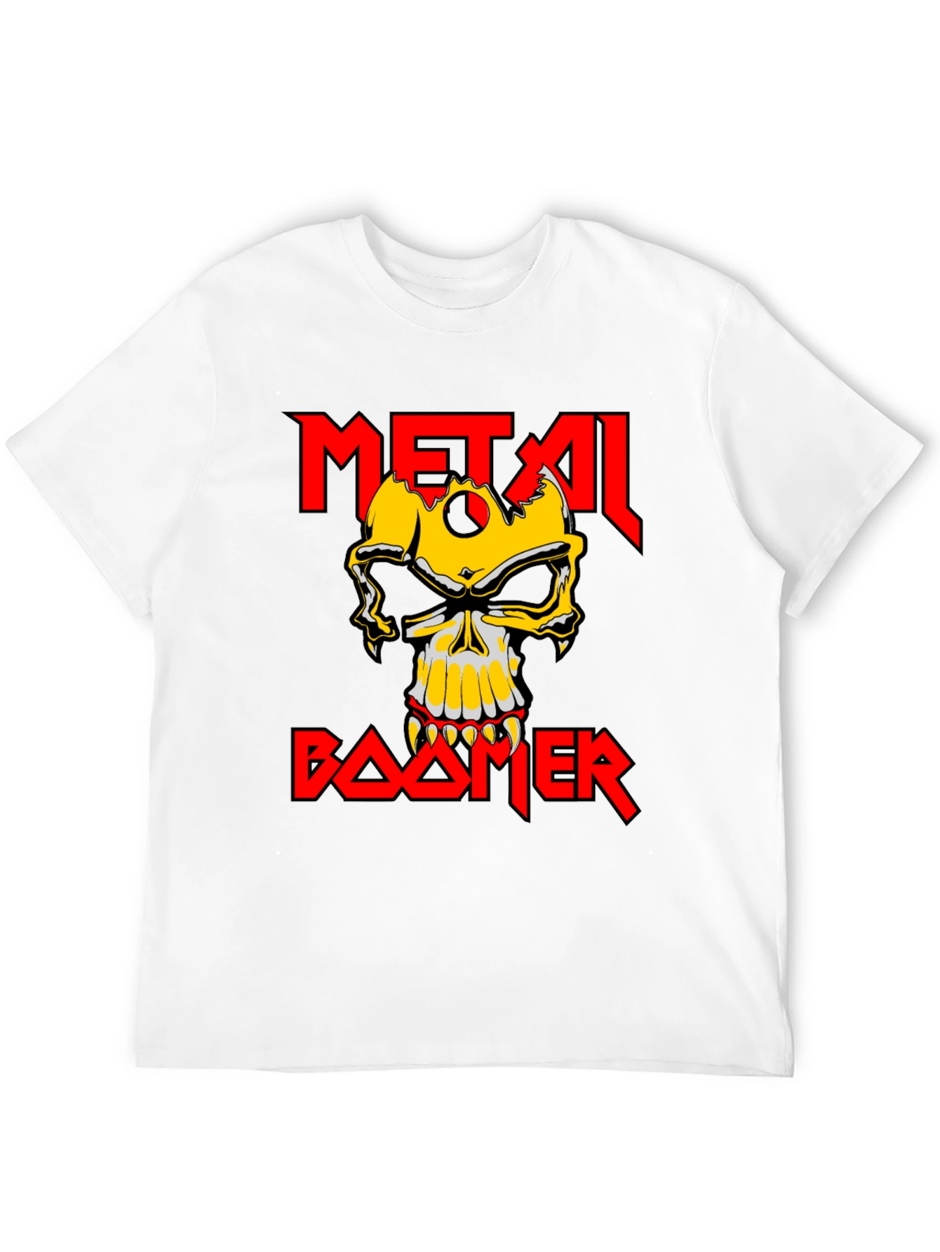 Metal Boomer T-Shirt - Skull Graphic Tee