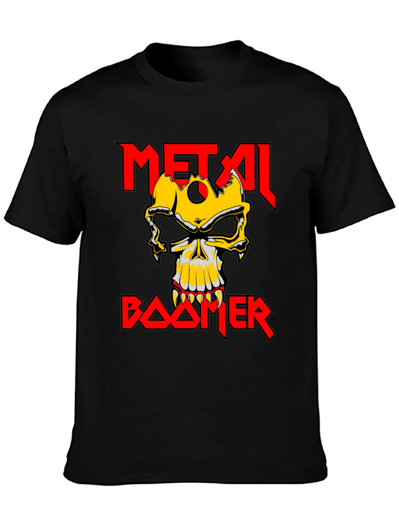 Metal Boomer T-Shirt - Skull Graphic Tee