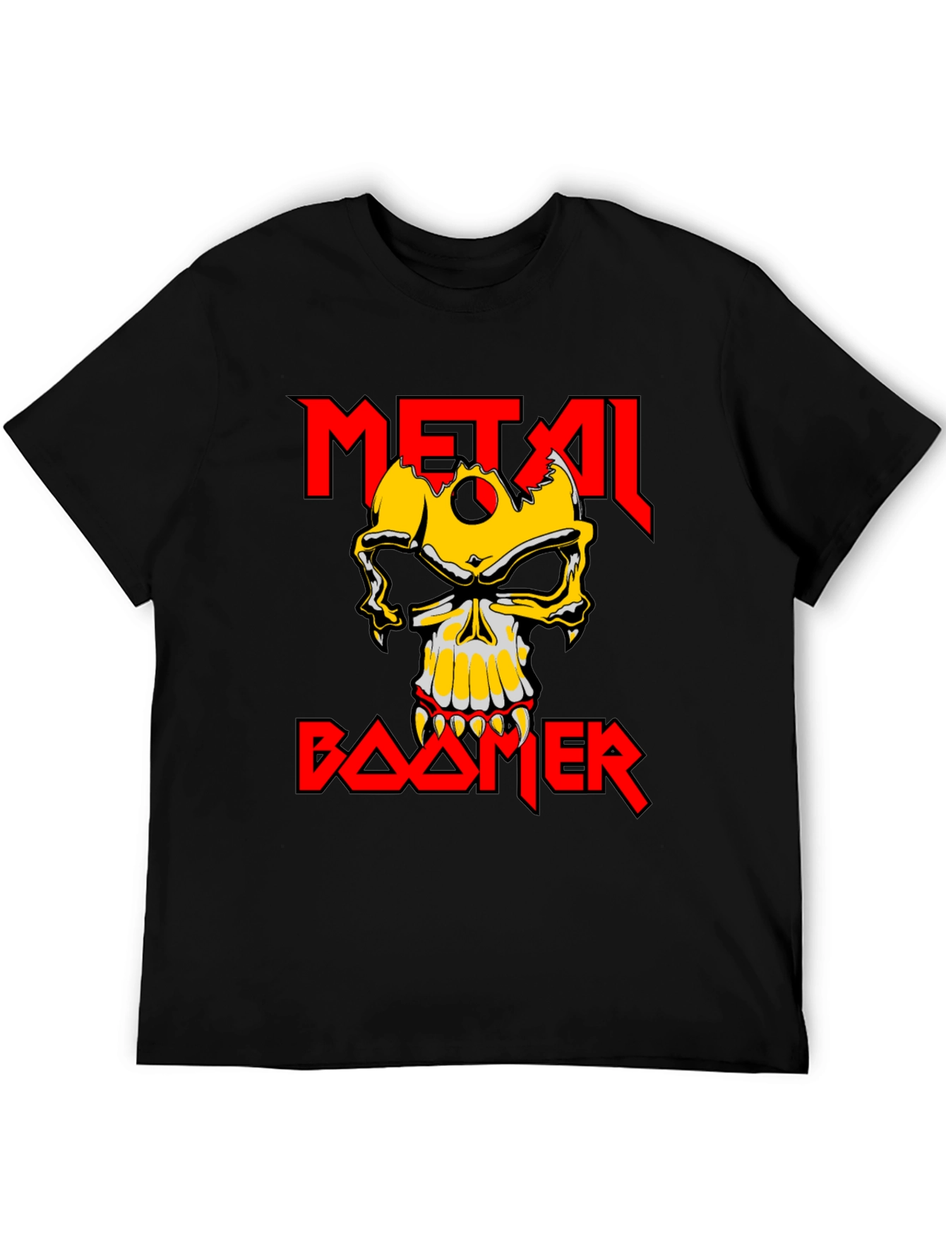 Metal Boomer T-Shirt - Skull Graphic Tee