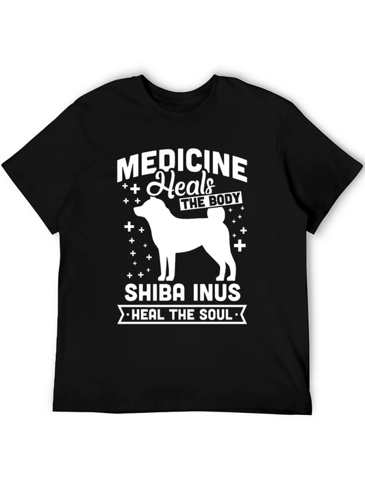Shiba Inu Medicine Heals the Soul Graphic T-Shirt