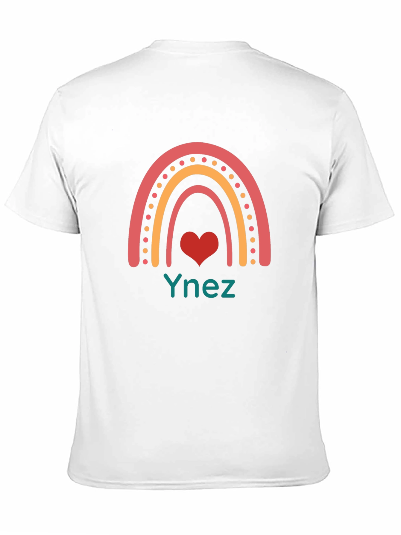 Rainbow Heart Ynez T-Shirt - Black