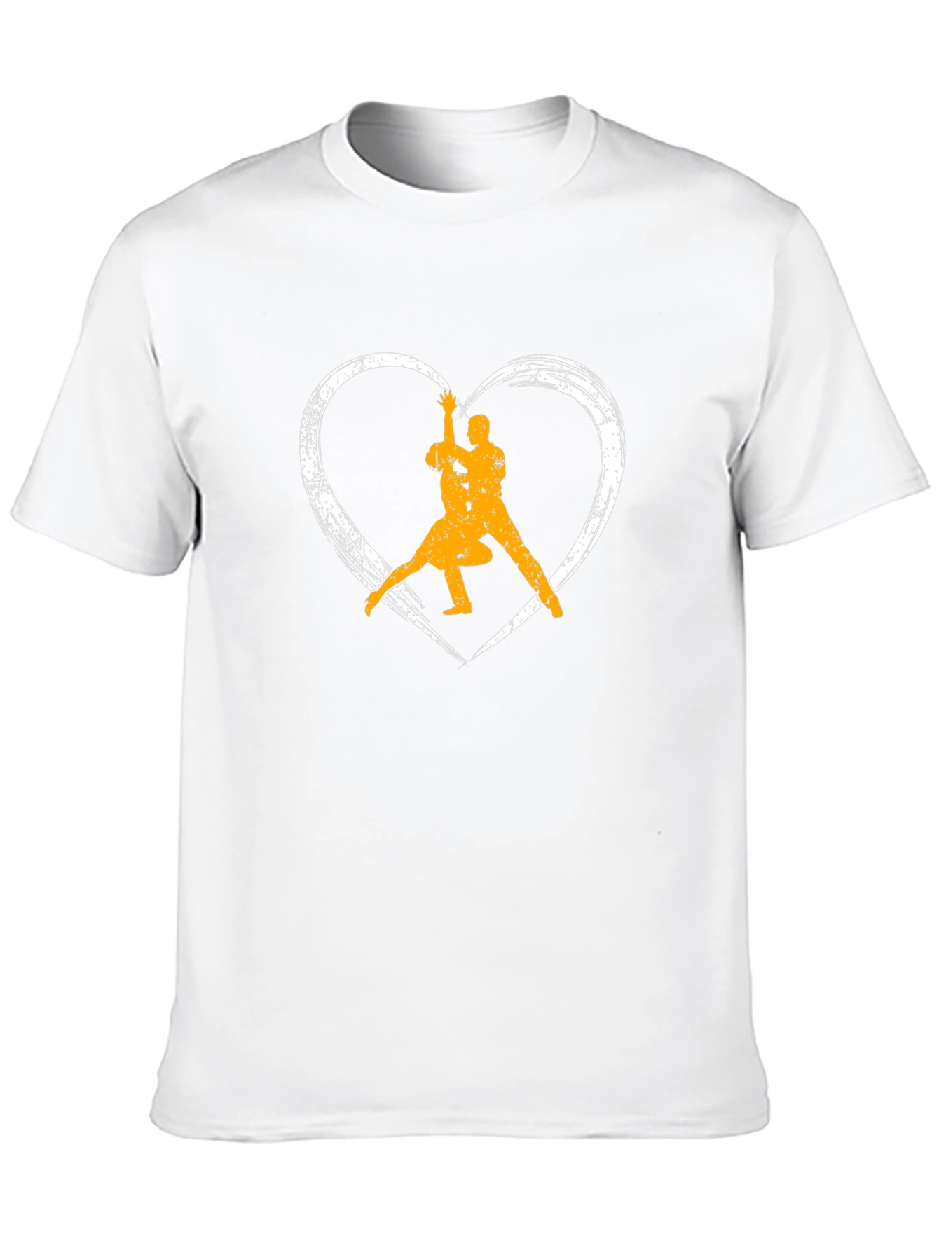 Dance Lovers Black T-Shirt - Heart Graphic