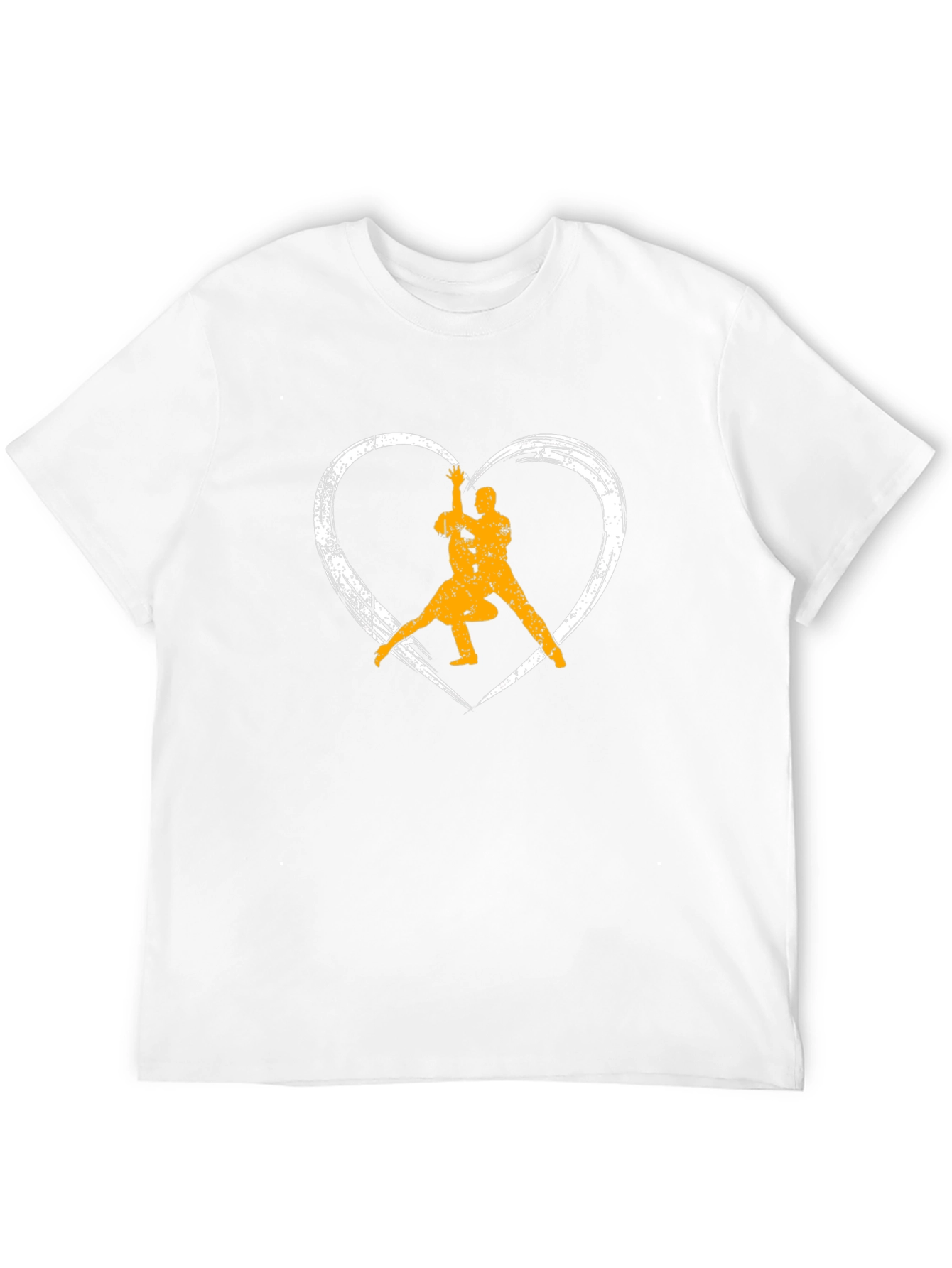Dance Lovers Black T-Shirt - Heart Graphic