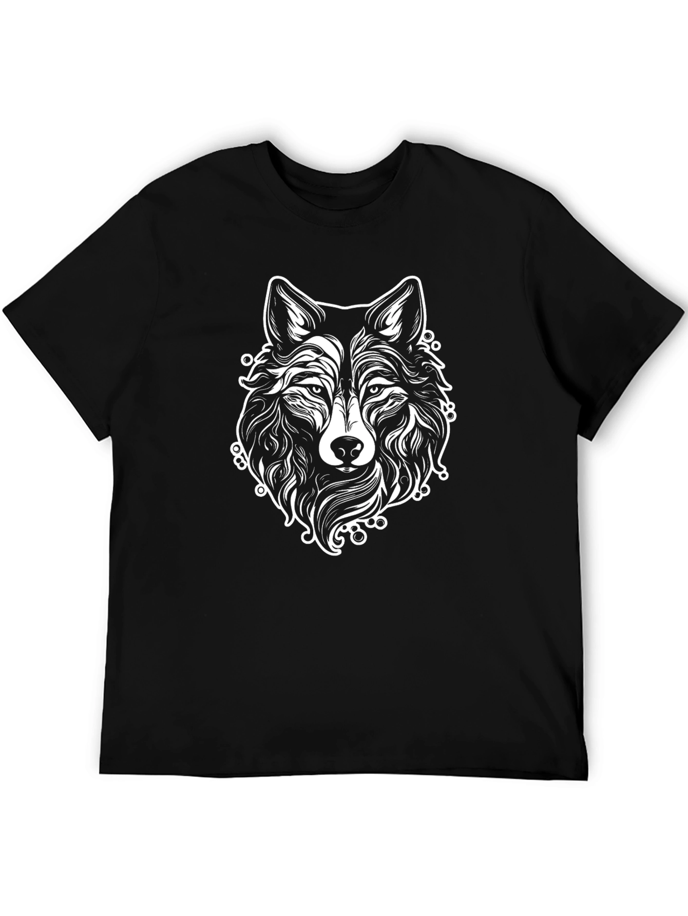 Wolf Graphic T-Shirt - Black Tee