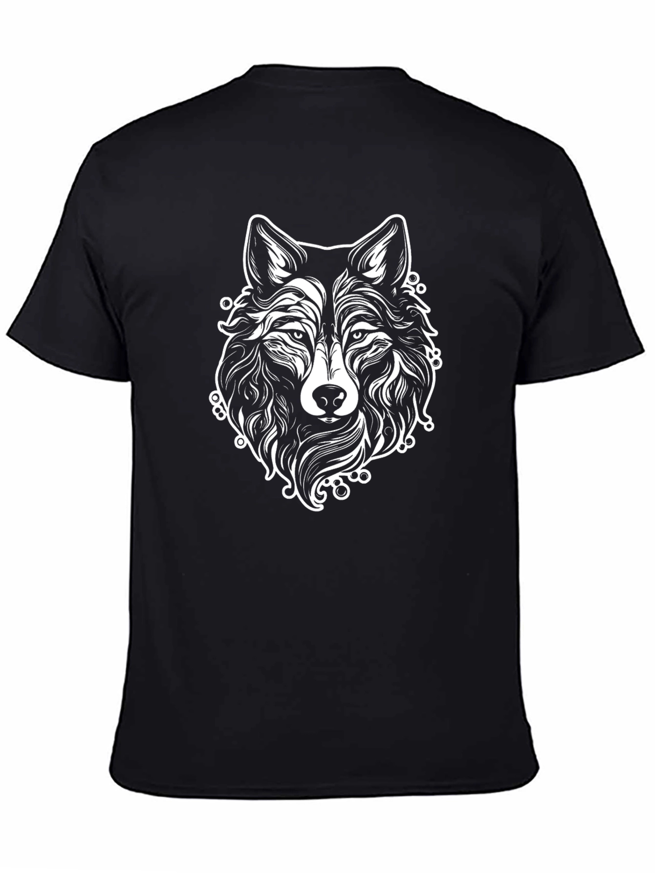 Wolf Graphic T-Shirt - Black Tee