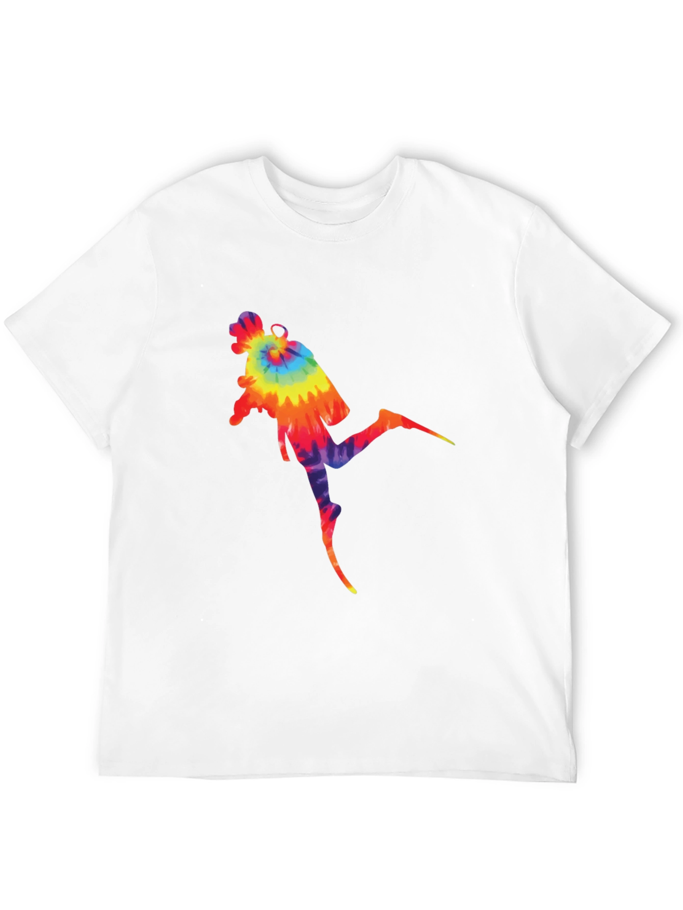 Tie-Dye Scuba Diver Graphic T-Shirt