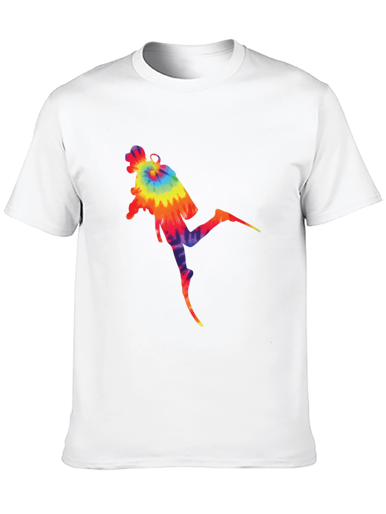 Tie-Dye Scuba Diver Graphic T-Shirt