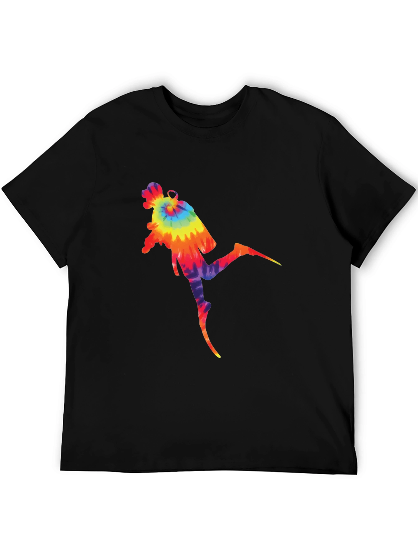 Tie-Dye Scuba Diver Graphic T-Shirt