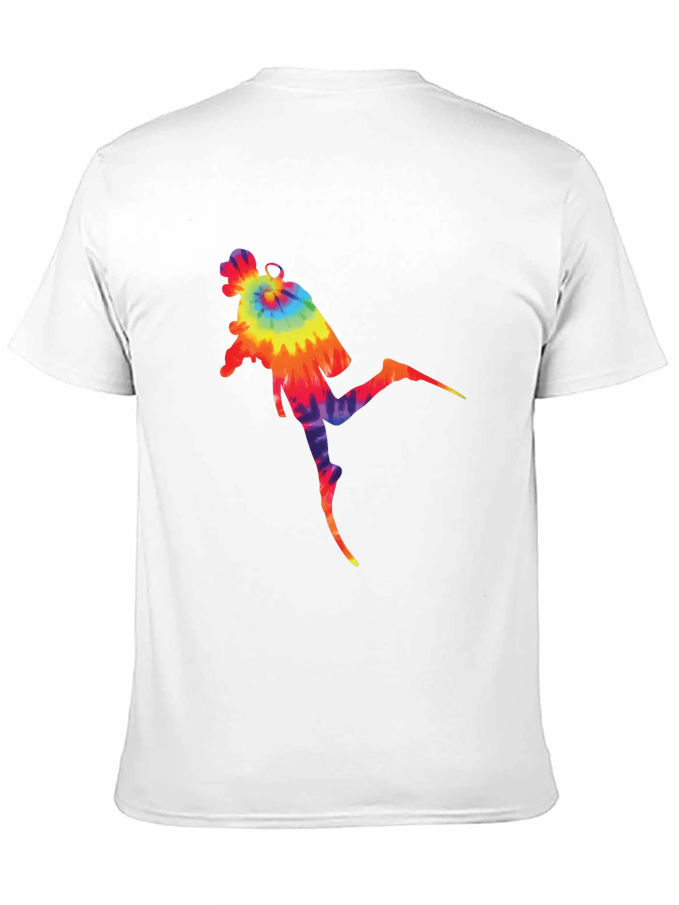 Tie-Dye Scuba Diver Graphic T-Shirt