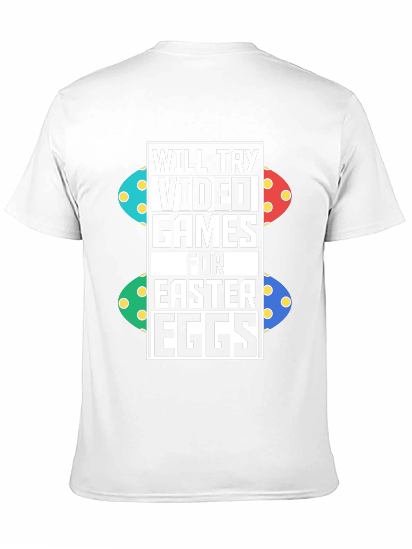Video Games for Easter Eggs Black T-Shirt