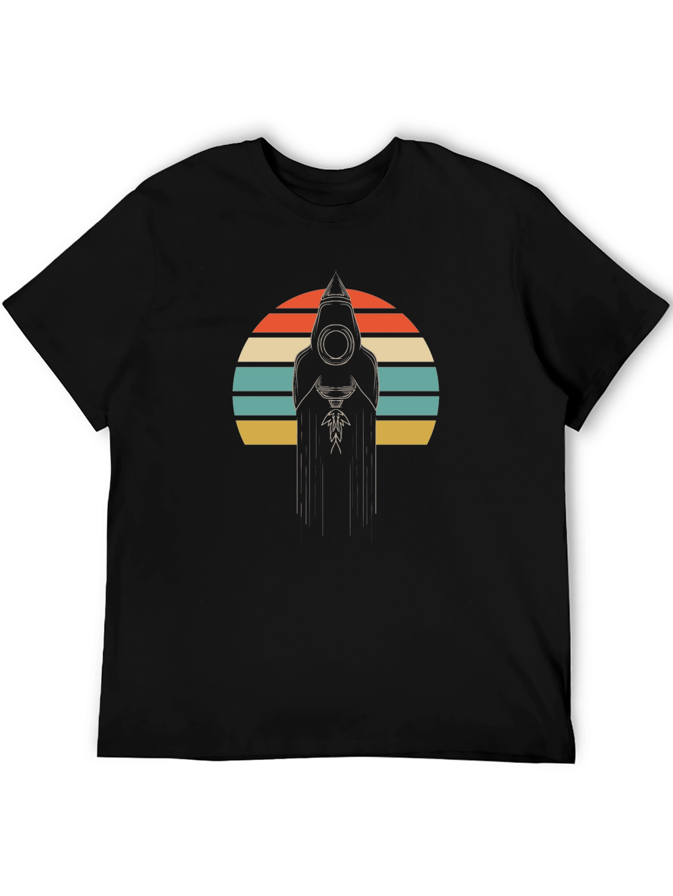 Retro Hooded Figure Graphic T-Shirt