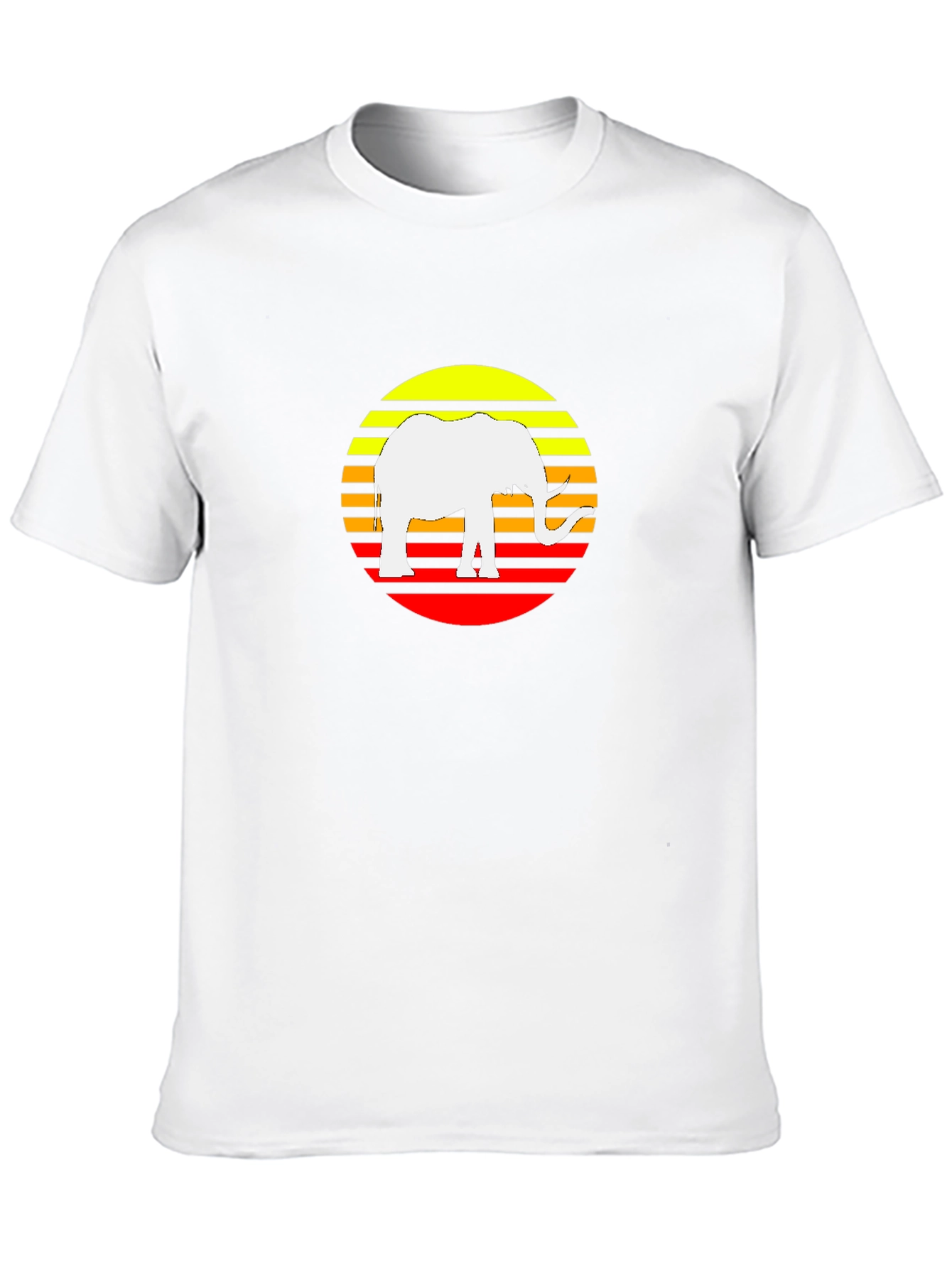 Elephant Sunset Graphic Tee