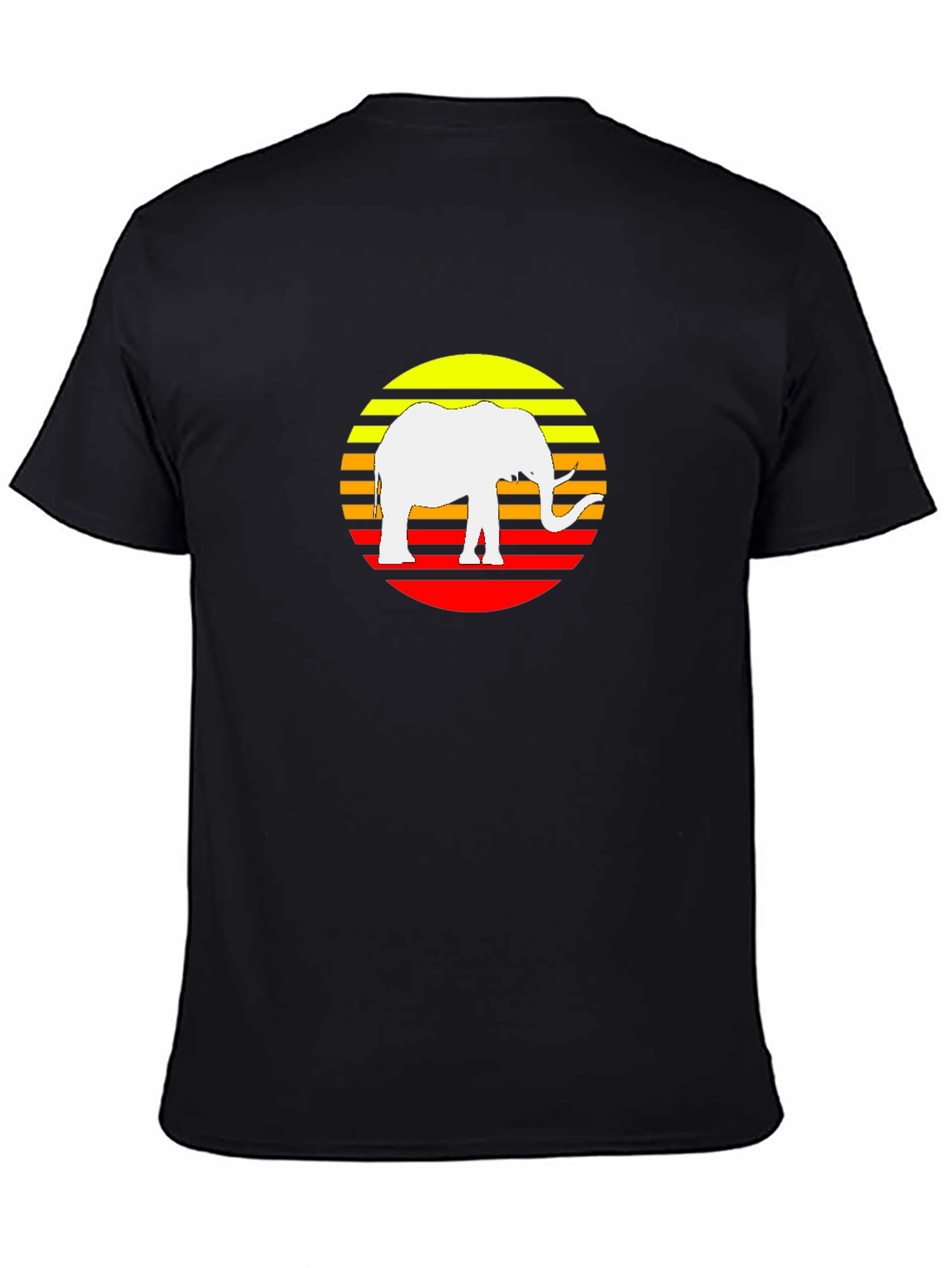 Elephant Sunset Graphic Tee