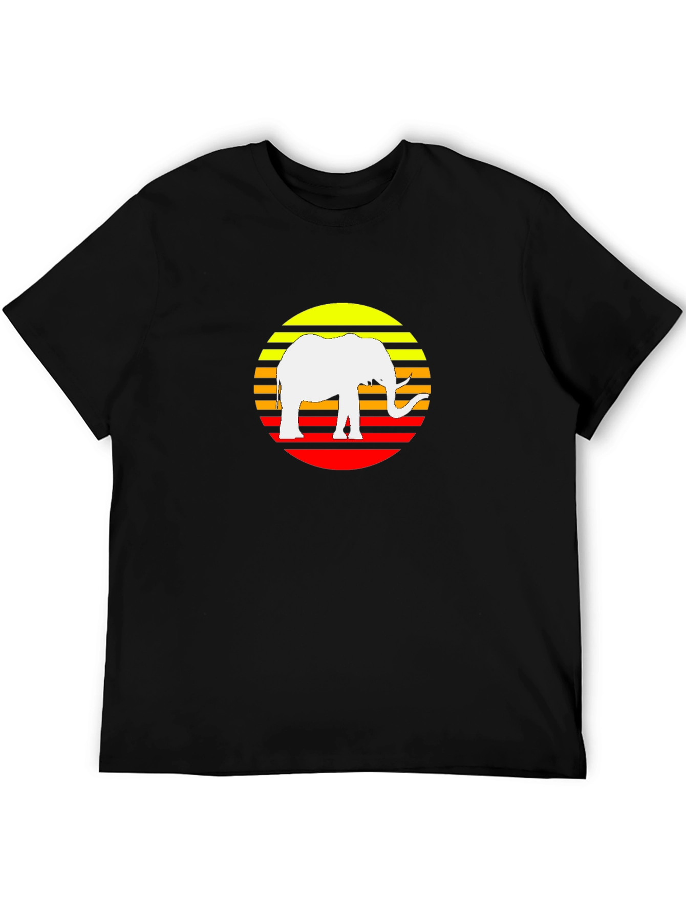 Elephant Sunset Graphic Tee