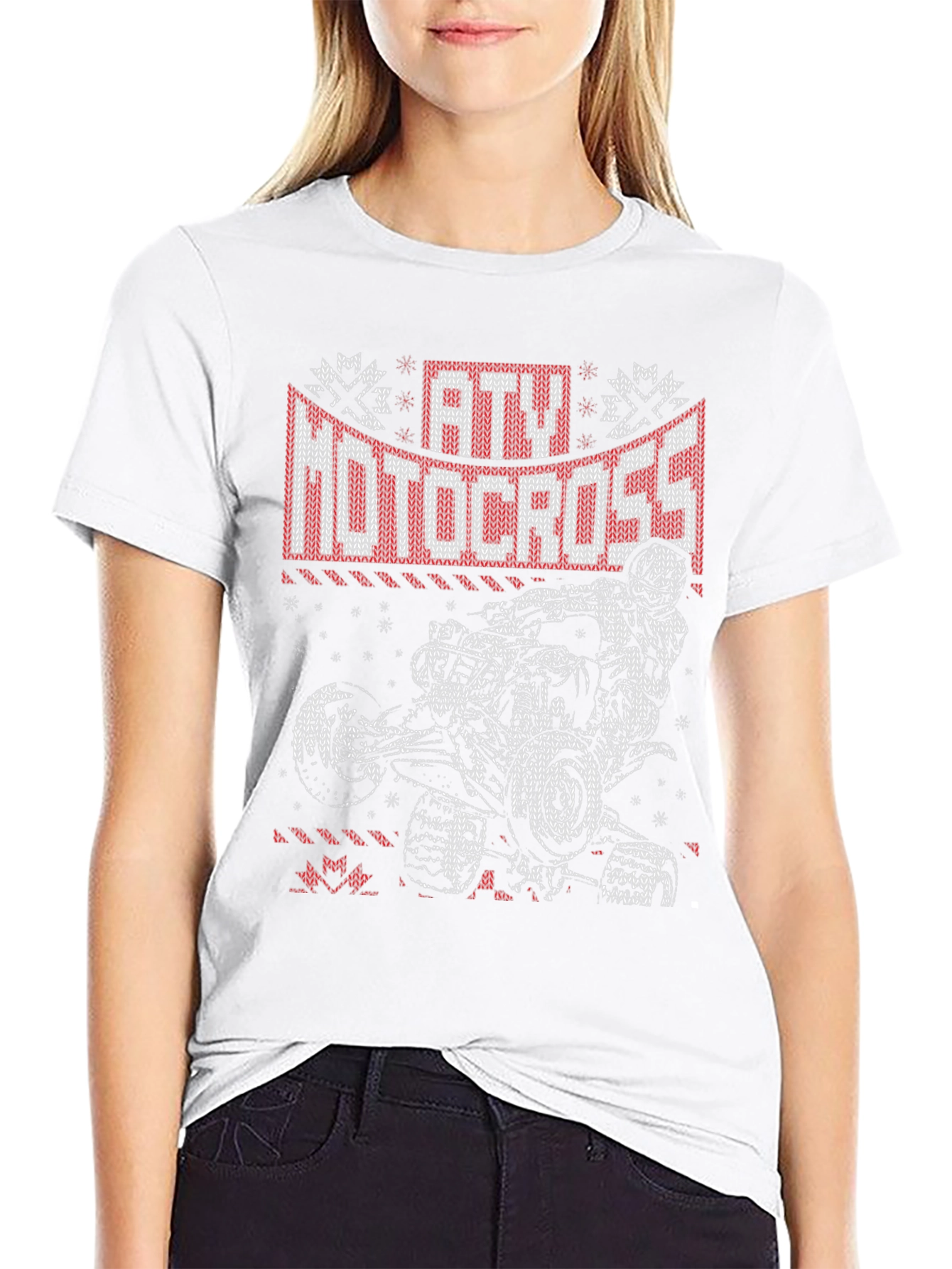 ATV Motocross Ugly Christmas Sweater T-Shirt